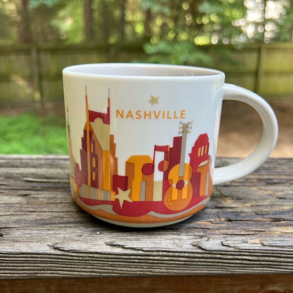 STARBUCKS Nashville You Are Here Collection Coffee Mug Cup 14 oz 2015